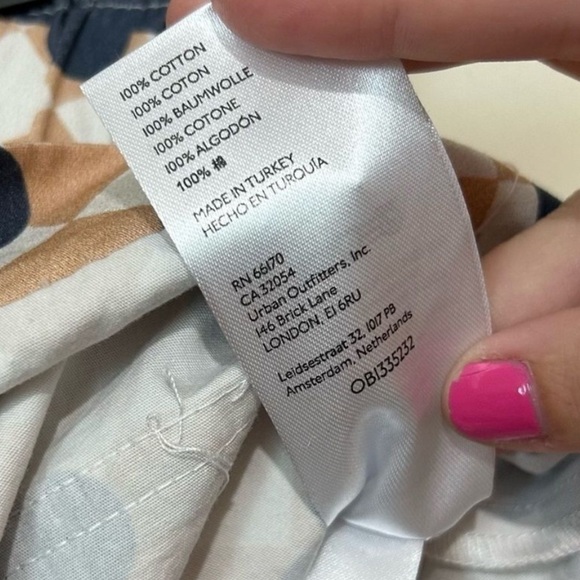 Maeve Anthropologie Checkered Retro Flowered Paper Bag Pull Shorts SIZE XS - Picture 3 of 5